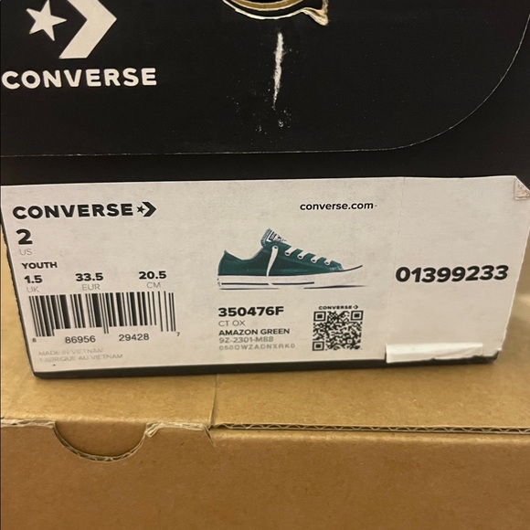 Converse Kids Classic Green Sneakers - Picture 2 of 4